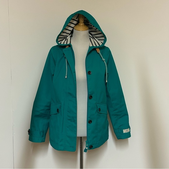 Joules Mariners Grade Ladies Waterproof Jacket Sz 6 - Picture 2 of 13